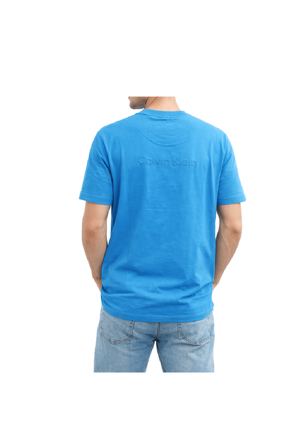 CALVIN KLEIN JEANS T-SHIRT MONOGRAM LOGO FRENCH BLUE LV04RB862G-CFM