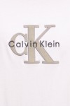 CALVIN KLEIN JEANS T-SHIRT MONOGRAM LOGO BRILLIANT WHITE LV04RE815G-YAF