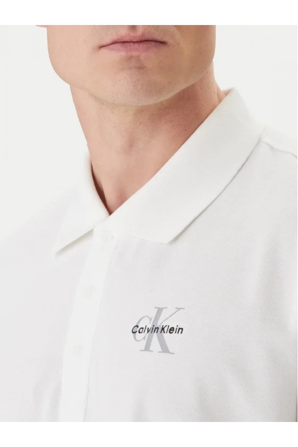 CALVIN KLEIN JEANS EASY MONOLOGO T-SHIRT BRIGHT WHITE LV04RF209G-YAF