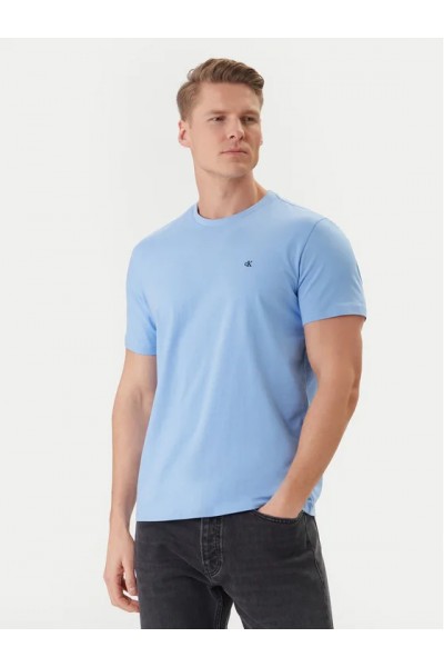 CALVIN KLEIN JEANS T-SHIRT SMALL LOGO BLUE DESCENT LV04RD254G-C32