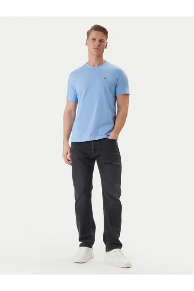 CALVIN KLEIN JEANS T-SHIRT SMALL LOGO BLUE DESCENT LV04RD254G-C32