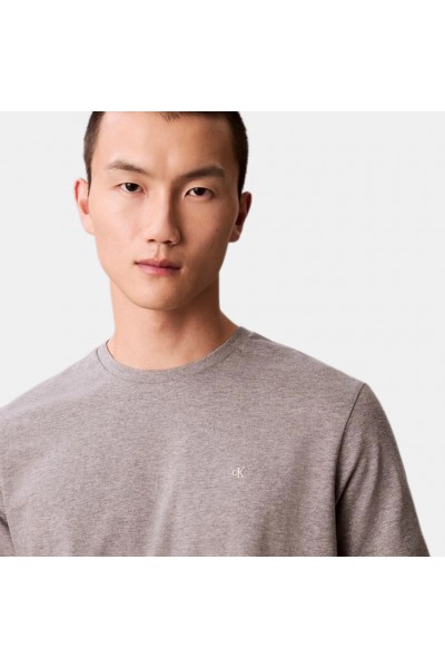CALVIN KLEIN JEANS T-SHIRT SMALL LOGO MED GREY LV04RD254G-P7E