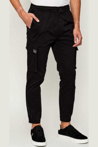 CALVIN KLEIN JEANS CARGO PANTS SKINNY BLACK LV04RD608G-UB1