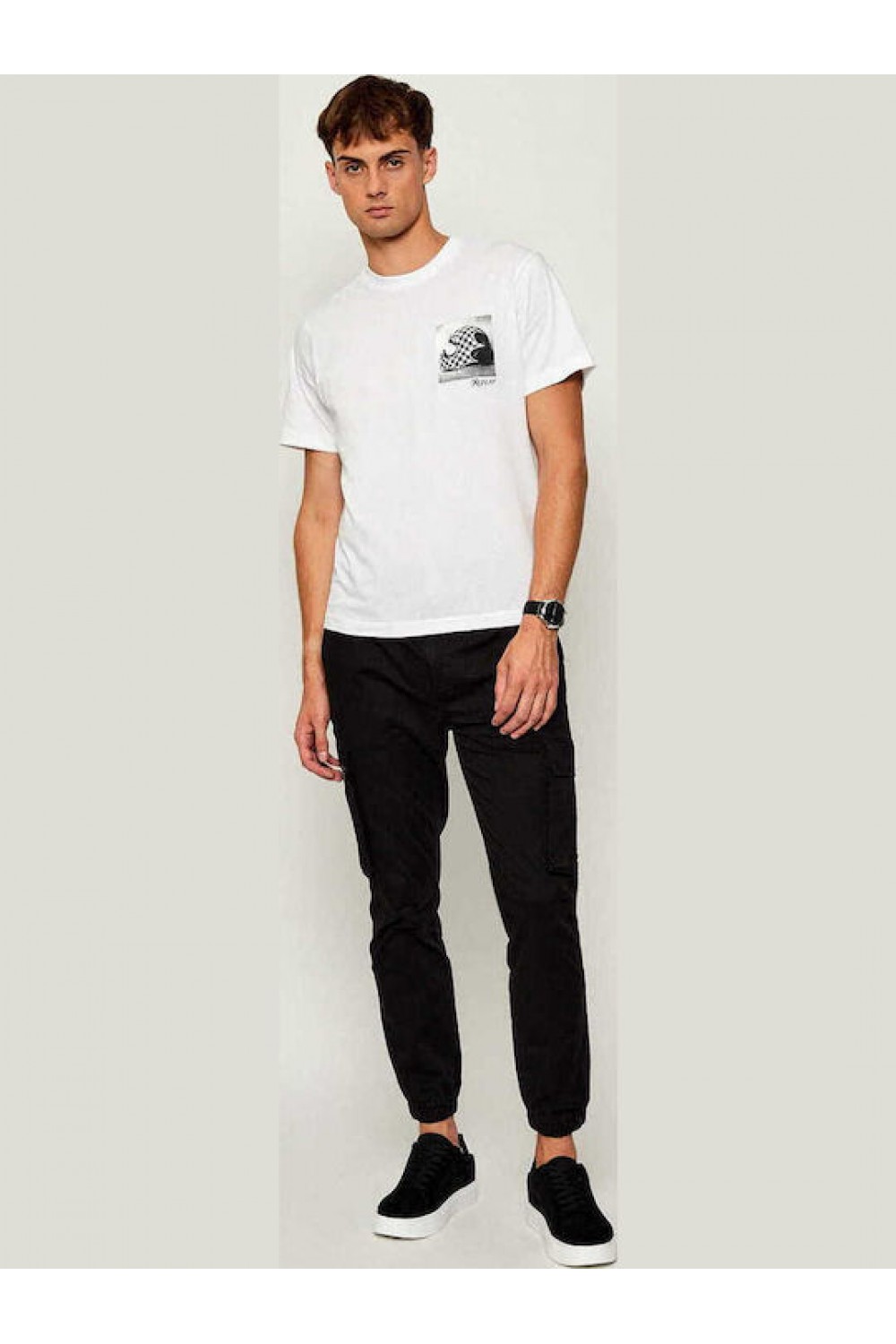 CALVIN KLEIN JEANS CARGO PANTS SKINNY BLACK LV04RD608G-UB1