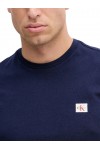 CALVIN KLEIN JEANS T-SHIRT COTTON BADGE MARITIME BLUE LV04RC272G-WFW
