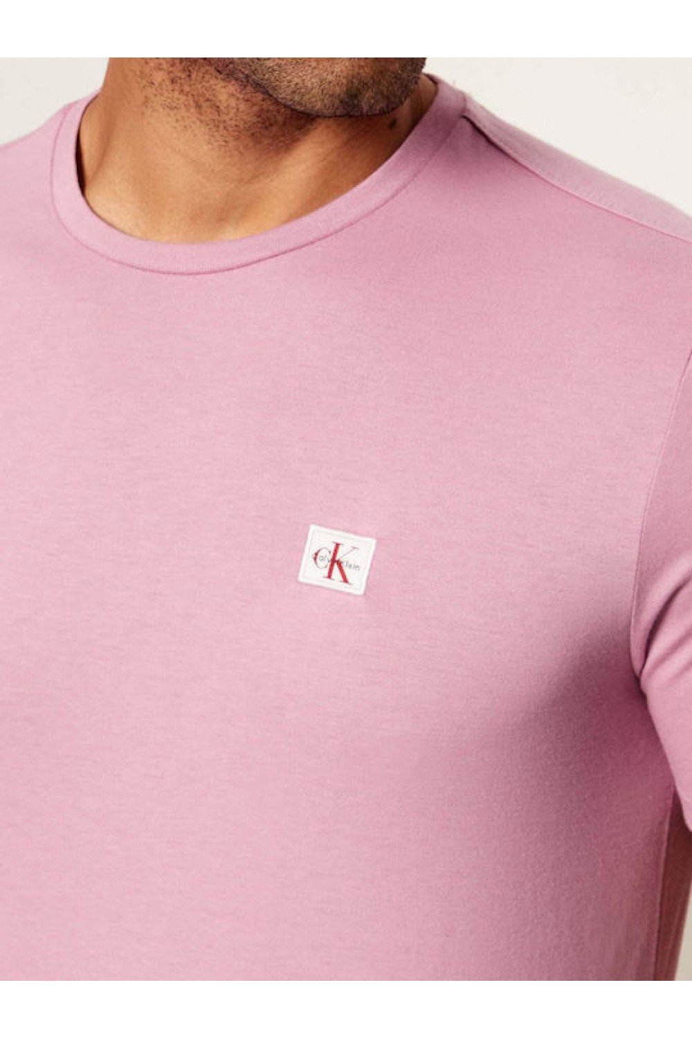CALVIN KLEIN JEANS T-SHIRT COTTON BADGE ORCHID HAZE LV04RC272G-F5I