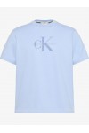 CALVIN KLEIN JEANS T-SHIRT MONOGRAM LOGO CASUAL BLUE LV04RB862G-TKF