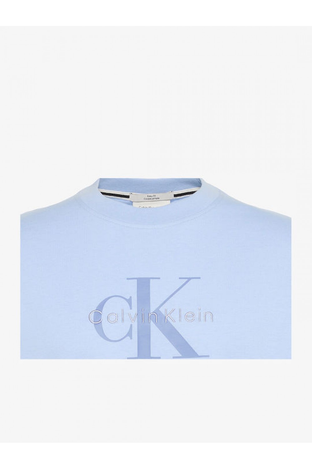 CALVIN KLEIN JEANS T-SHIRT MONOGRAM LOGO CASUAL BLUE LV04RB862G-TKF