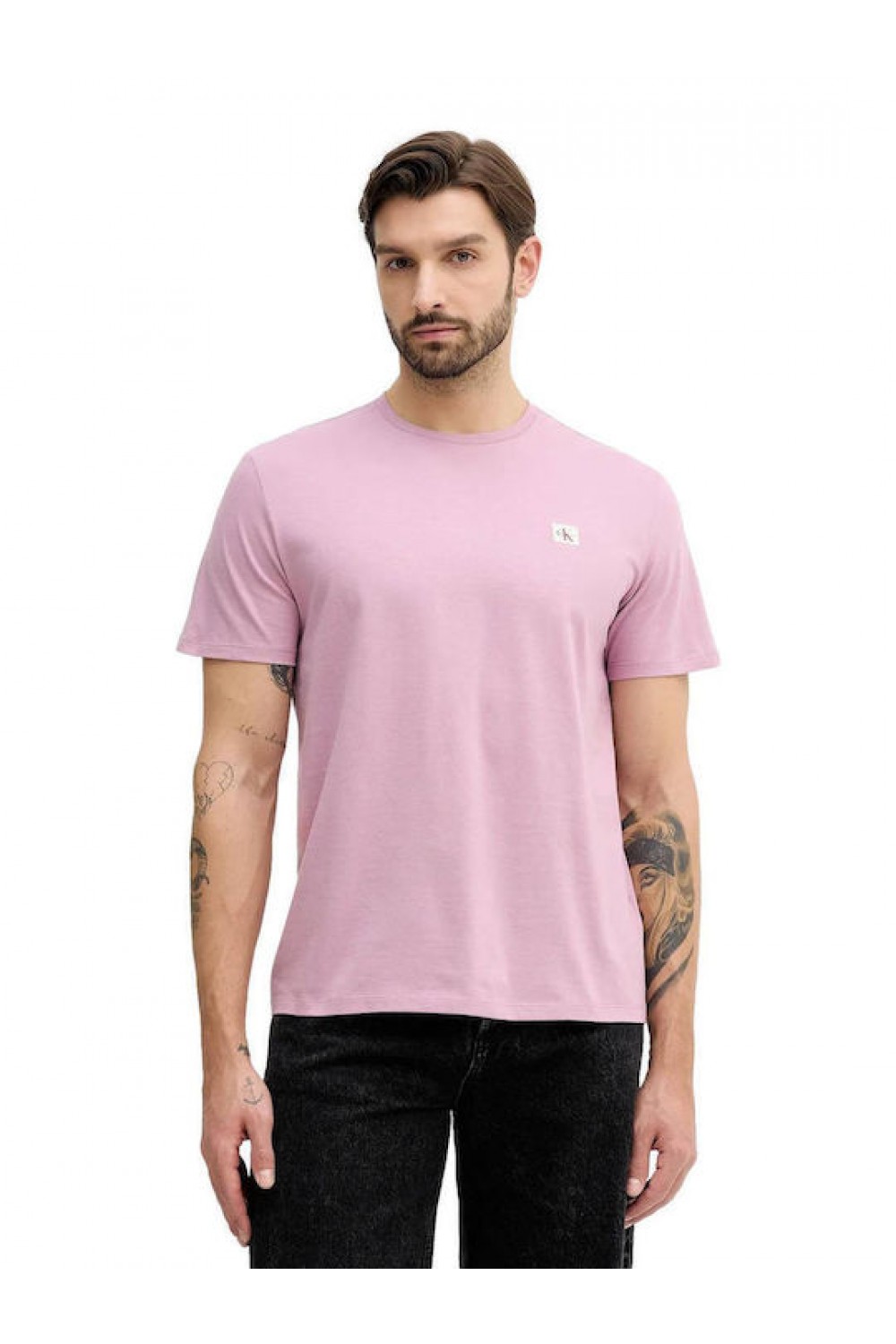 CALVIN KLEIN JEANS T-SHIRT COTTON BADGE ORCHID HAZE LV04RC272G-F5I