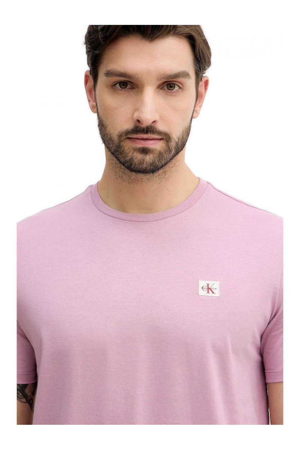 CALVIN KLEIN JEANS T-SHIRT COTTON BADGE ORCHID HAZE LV04RC272G-F5I