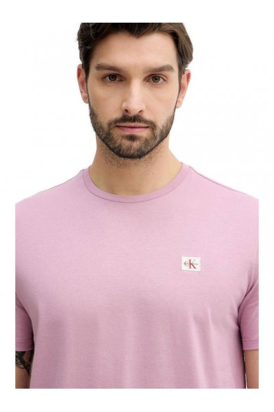 CALVIN KLEIN JEANS T-SHIRT COTTON BADGE ORCHID HAZE LV04RC272G-F5I