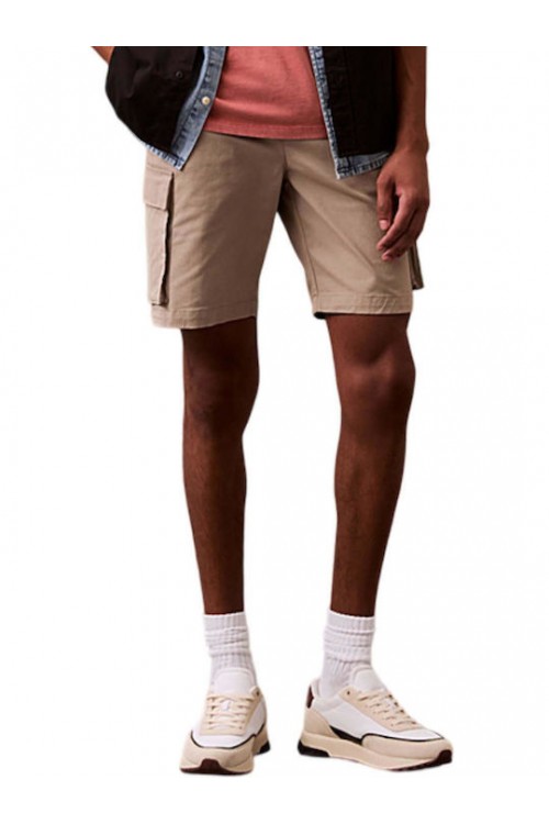 CALVIN KLEIN JEANS CARGO SHORTS VINTAGE KHAKI LV04RB618G-RAK