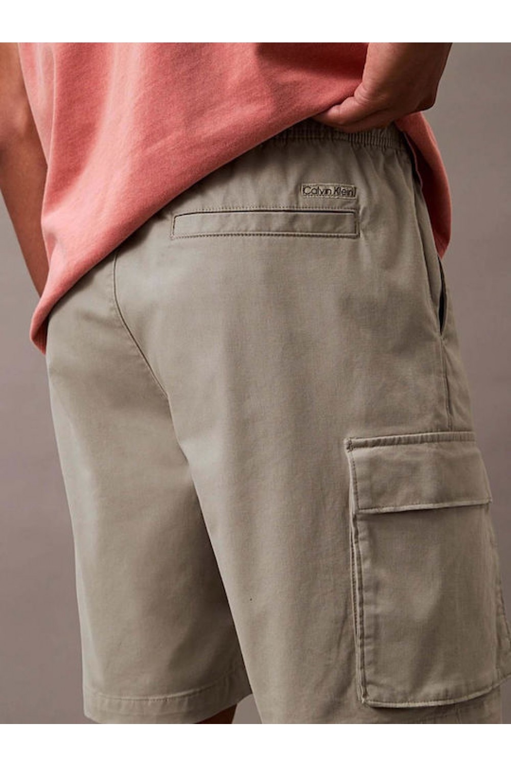 CALVIN KLEIN JEANS CARGO SHORTS VINTAGE KHAKI LV04RB618G-RAK