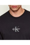 CALVIN KLEIN JEANS T-SHIRT MONOGRAM LOGO BLACK LV04RB866G-UB1