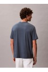 CALVIN KLEIN JEANS T-SHIRT MONOGRAM LOGO NEARLY NAVY HEATHER B8289 LV04RB862G-RF9