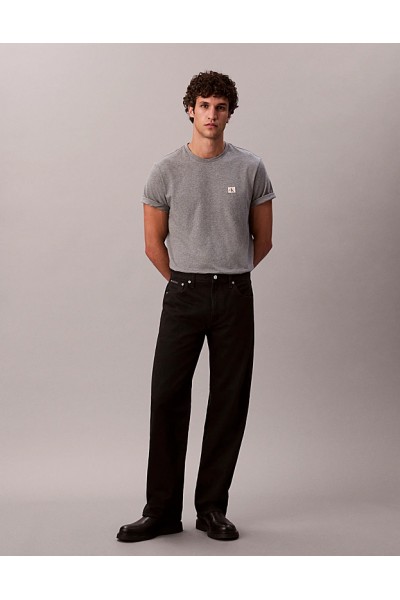 CALVIN KLEIN JEANS T-SHIRT COTTON BADGE MED GREY LV04RC272G-P7E