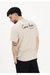 CALVIN KLEIN JEANS T-SHIRT OATMEAL LV14RF802G-2JX