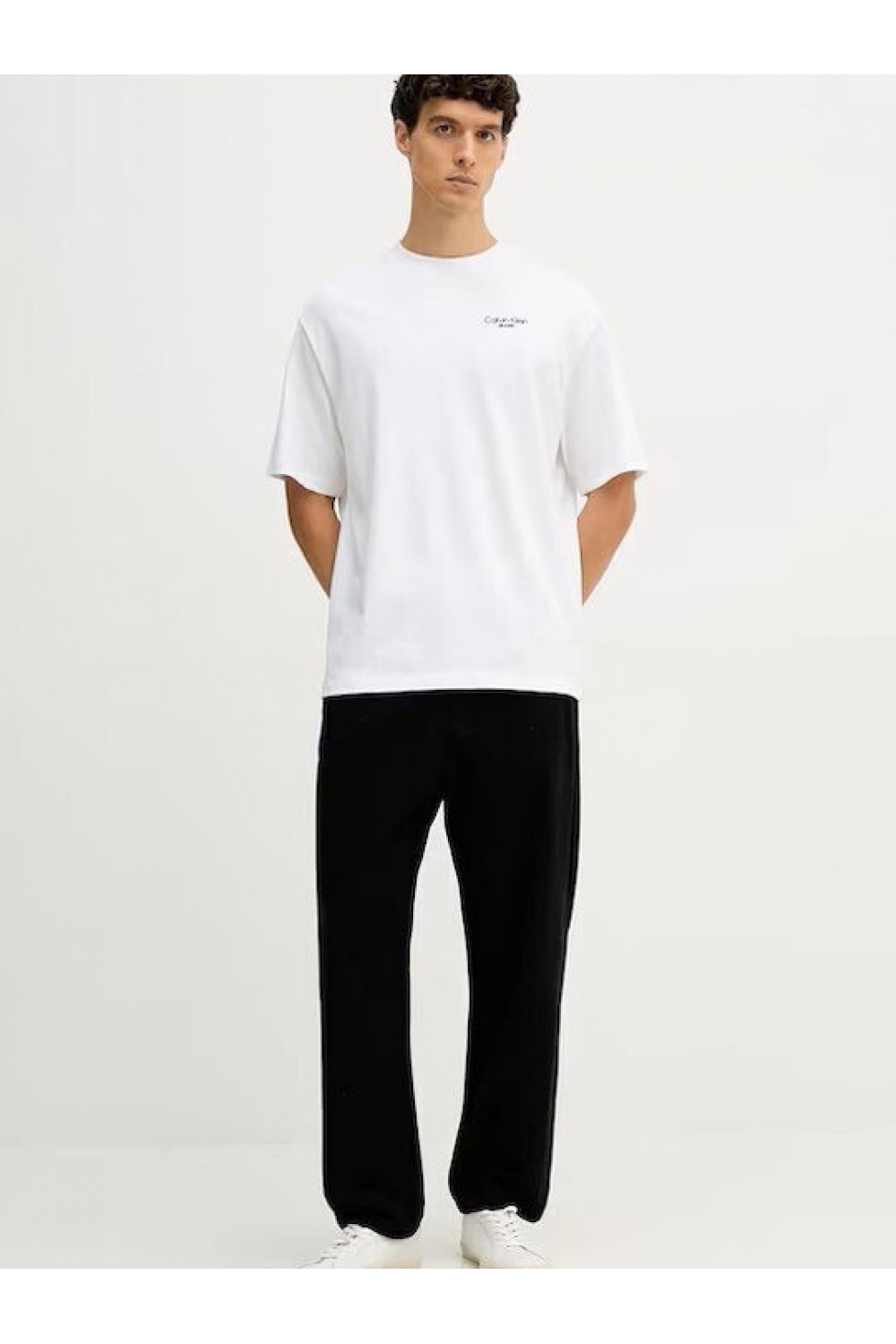 CALVIN KLEIN JEANS LOGO T-SHIRT BRILLIANT WHITE LV04RD825G-YAF