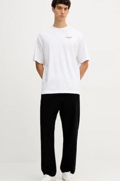 CALVIN KLEIN JEANS LOGO T-SHIRT BRILLIANT WHITE LV04RD825G-YAF