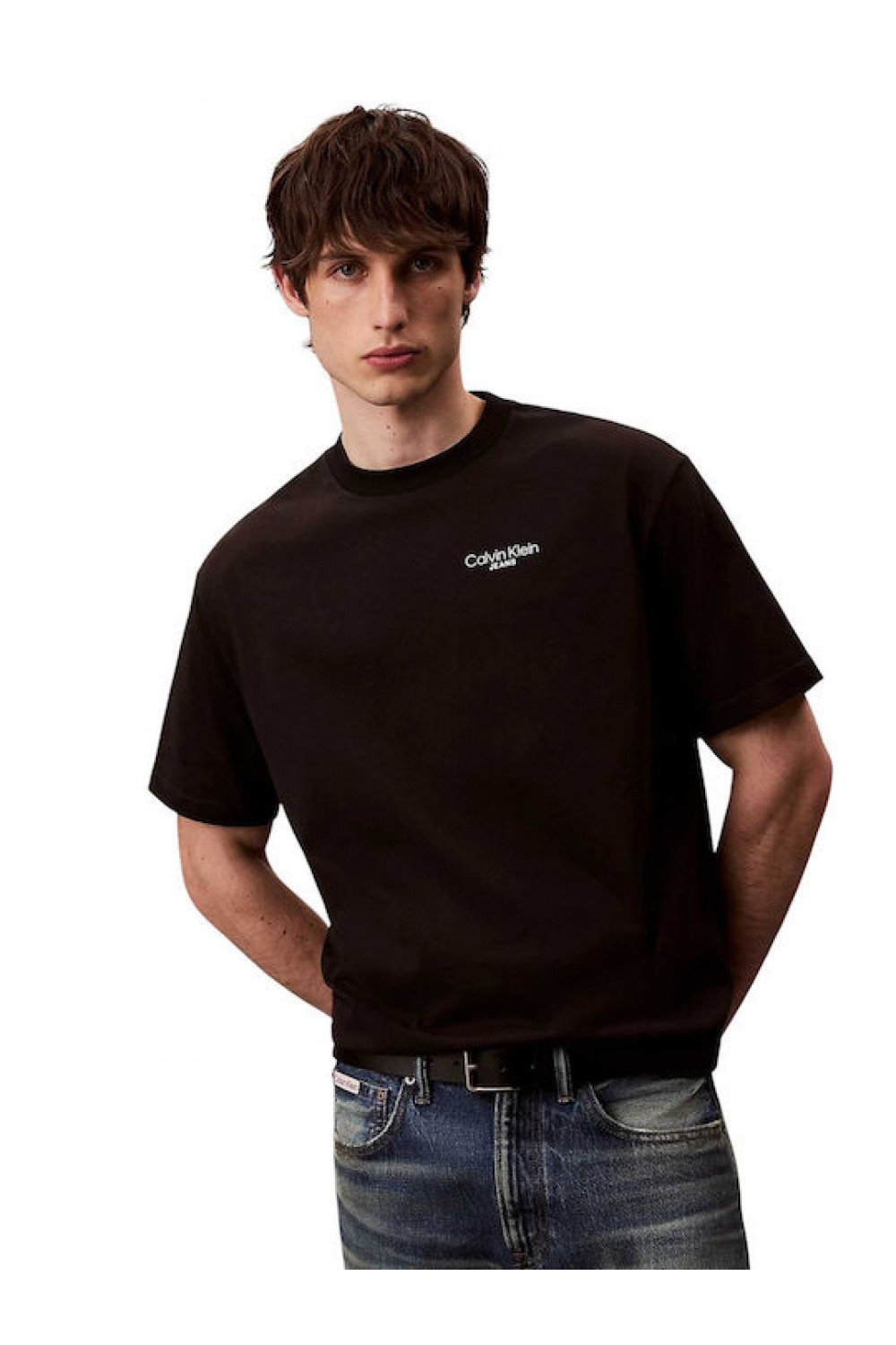 CALVIN KLEIN JEANS LOGO T-SHIRT BLACK LV04RD825G-UB1