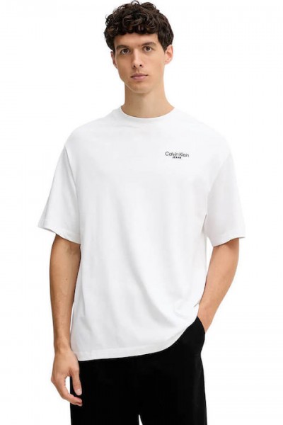CALVIN KLEIN JEANS LOGO T-SHIRT BRILLIANT WHITE LV04RD825G-YAF