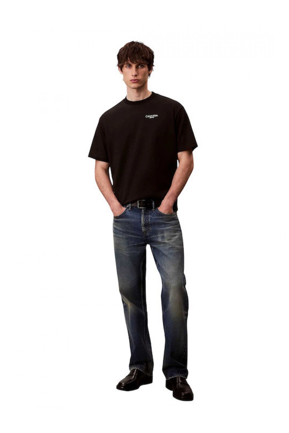 CALVIN KLEIN JEANS LOGO T-SHIRT BLACK LV04RD825G-UB1