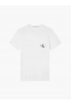 CALVIN KLEIN JEANS COTTON BADGE T-SHIRT BRIGHT WHITE J30J320936-YAF