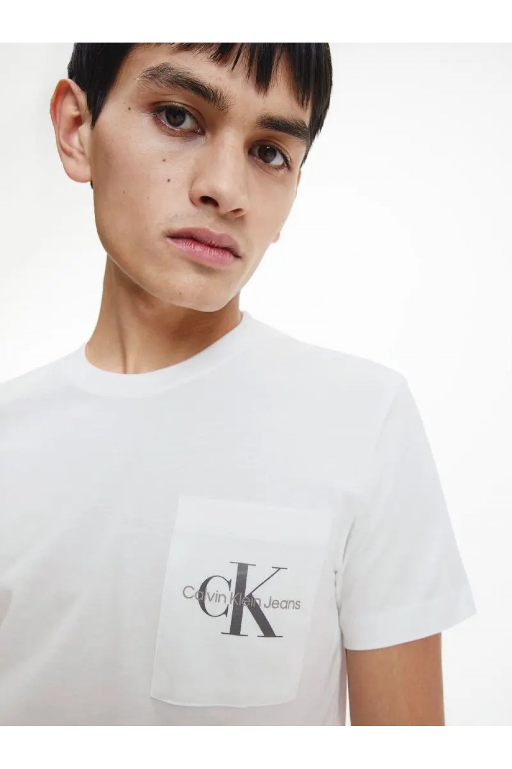 CALVIN KLEIN JEANS COTTON BADGE T-SHIRT BRIGHT WHITE J30J320936-YAF