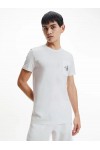 CALVIN KLEIN JEANS COTTON BADGE T-SHIRT BRIGHT WHITE J30J320936-YAF
