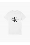 CALVIN KLEIN JEANS T-SHIRT SLIM MONOGRAM BRIGHT WHITE J30J320935-YAF