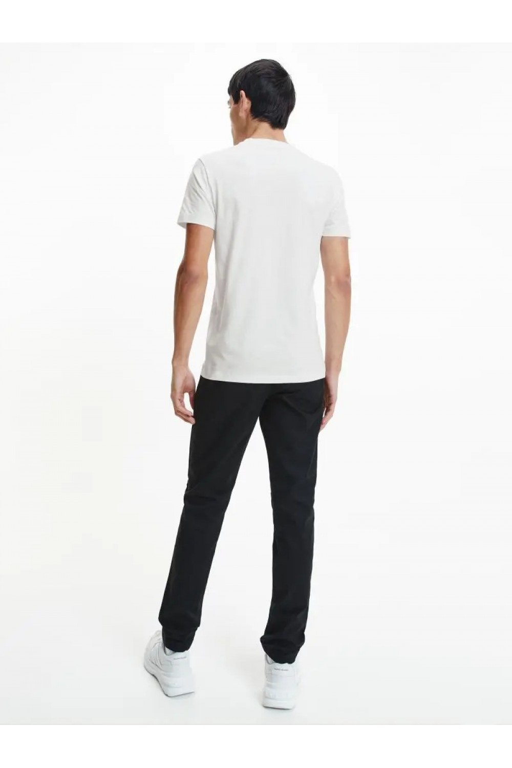 CALVIN KLEIN JEANS T-SHIRT SLIM MONOGRAM BRIGHT WHITE J30J320935-YAF