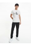 CALVIN KLEIN JEANS T-SHIRT SLIM MONOGRAM BRIGHT WHITE J30J320935-YAF