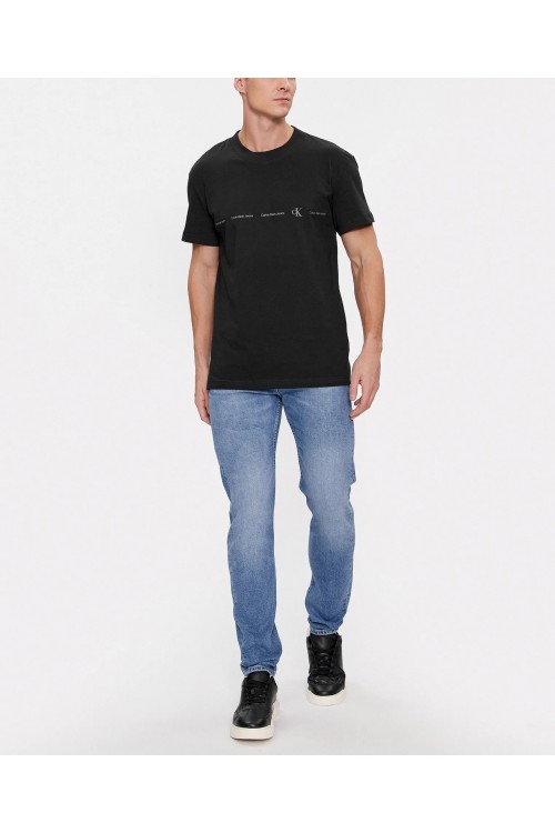CALVIN KLEIN JEANS LOGO REPEAT TEE CK BLACK J30J324668-BEH