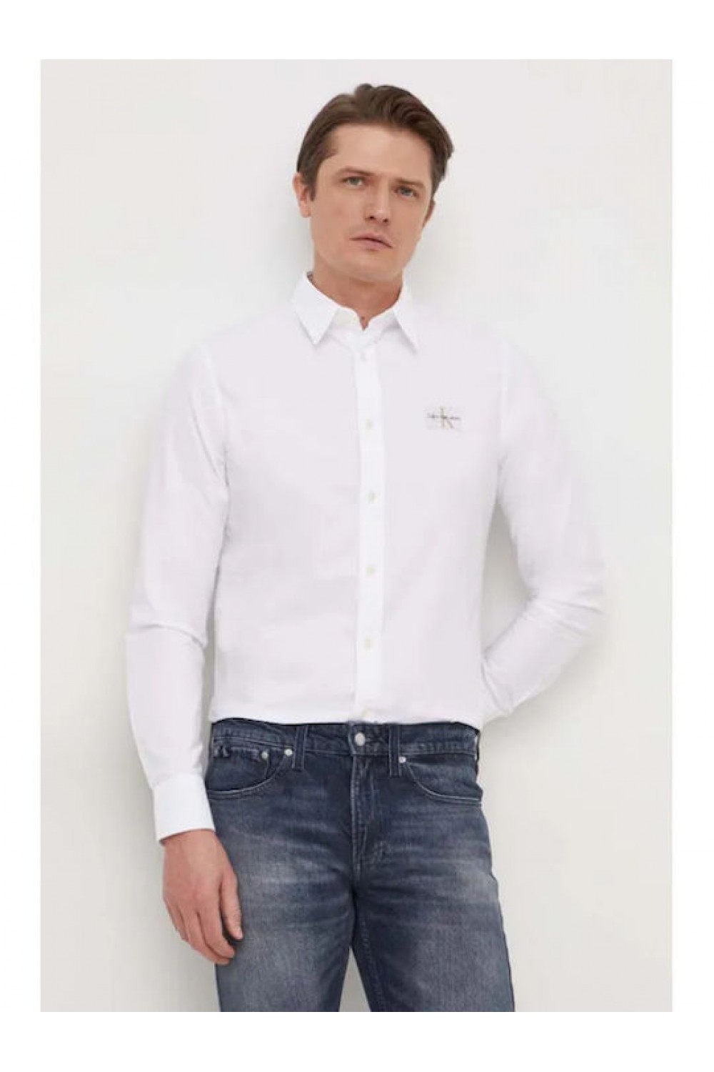 CALVIN KLEIN JEANS SHIRT BRIGHT WHITE J30J325027-YAF