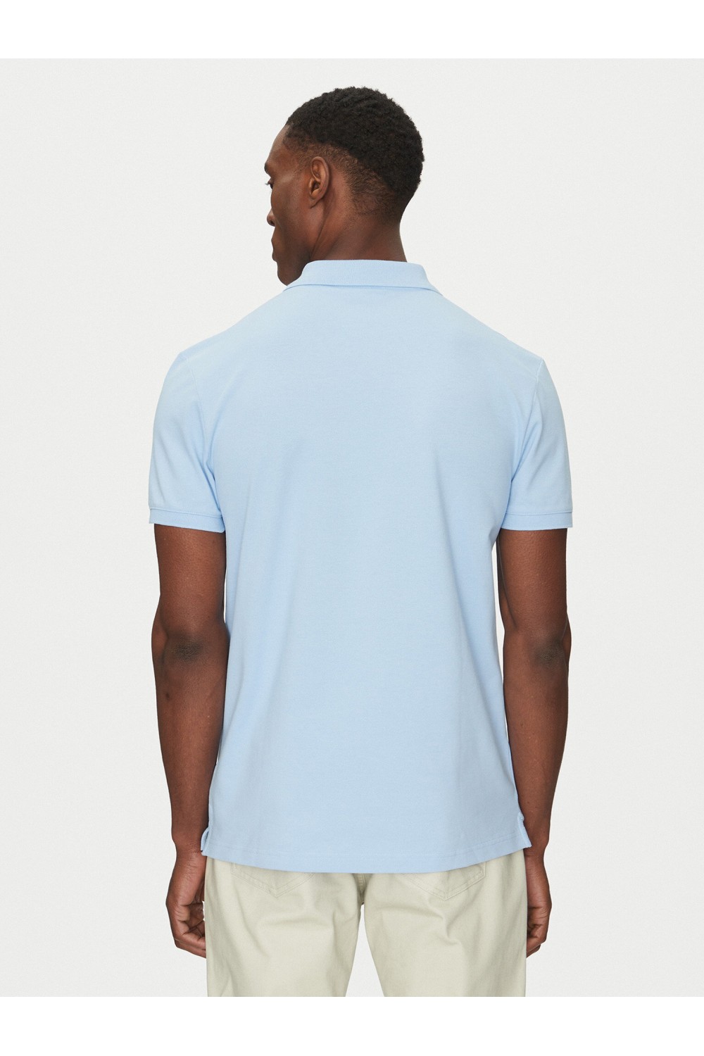 CALVIN KLEIN JEANS POLO T-SHIRT MONOGRAM CK BLUE J30J325664-CBR