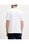 CALVIN KLEIN JEANS BROWN LOGO T-SHIRT BRIGHT WHITE J30J327524-YAF