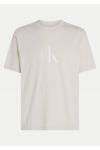 CALVIN KLEIN JEANS T-SHIRT SHINY MONOLOGO MOONBEAM J30J327109-PDH