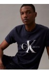 CALVIN KLEIN JEANS T-SHIRT SLIM MONOGRAM NIGHT SKY J30J320935-CHW