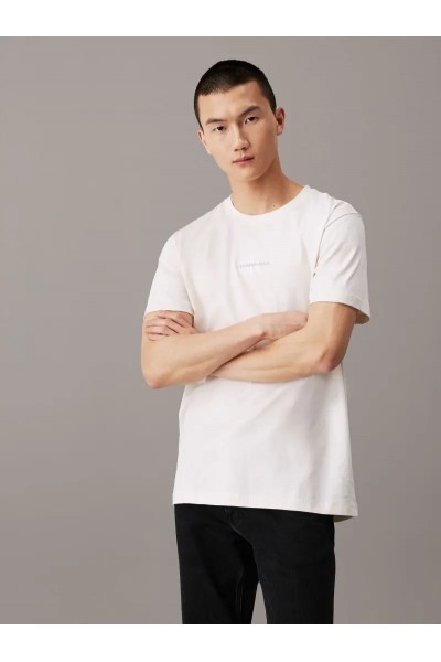 CALVIN KLEIN JEANS T-SHIRT MONOGRAM IVORY J30J325649-YBI