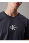 CALVIN KLEIN JEANS T-SHIRT MONOGRAM EBONY J30J325649-BAN