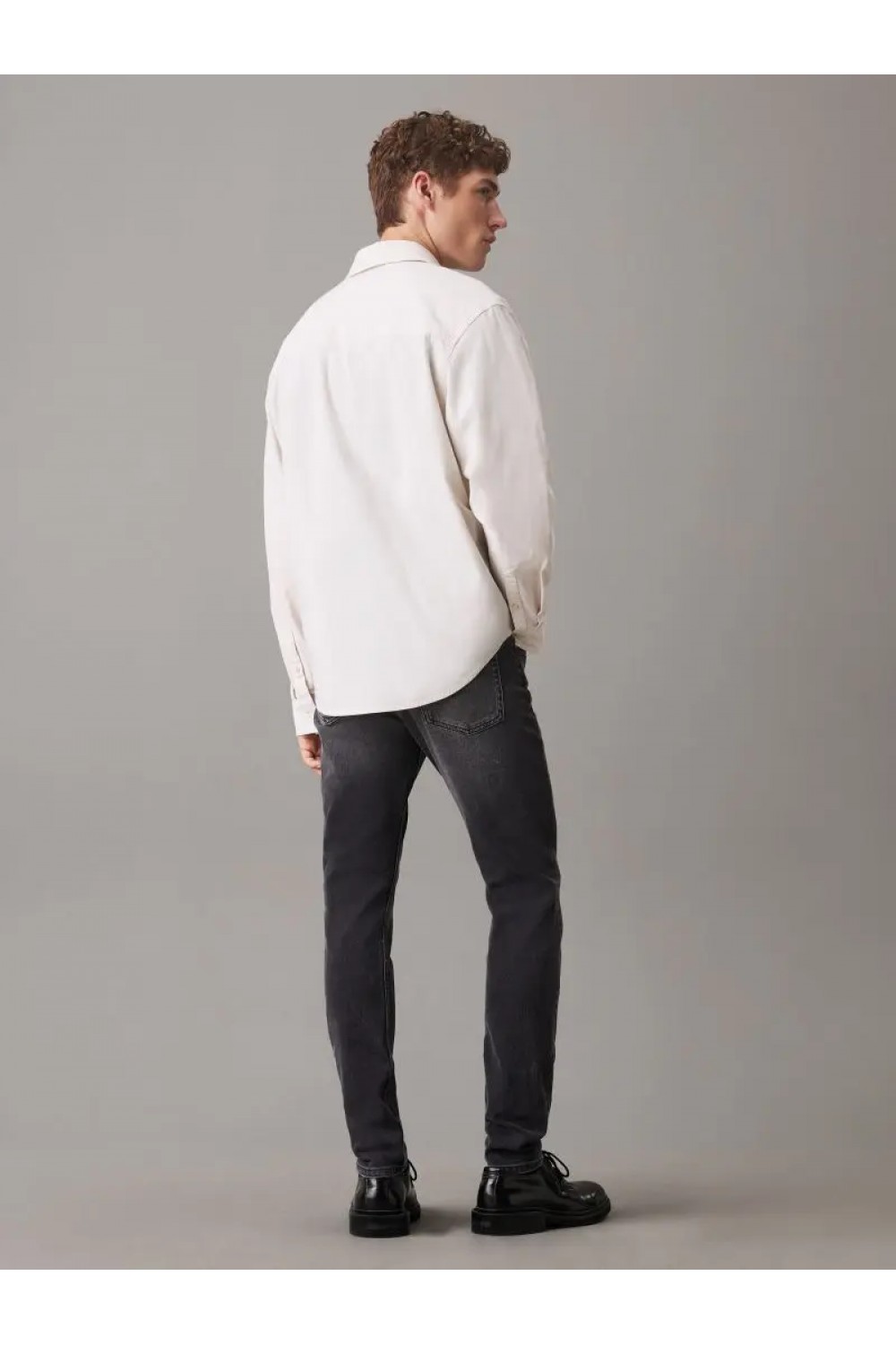 CALVIN KLEIN JEANS SLIM TAPERED JEANS DENIM BLACK J30J326532-1BY