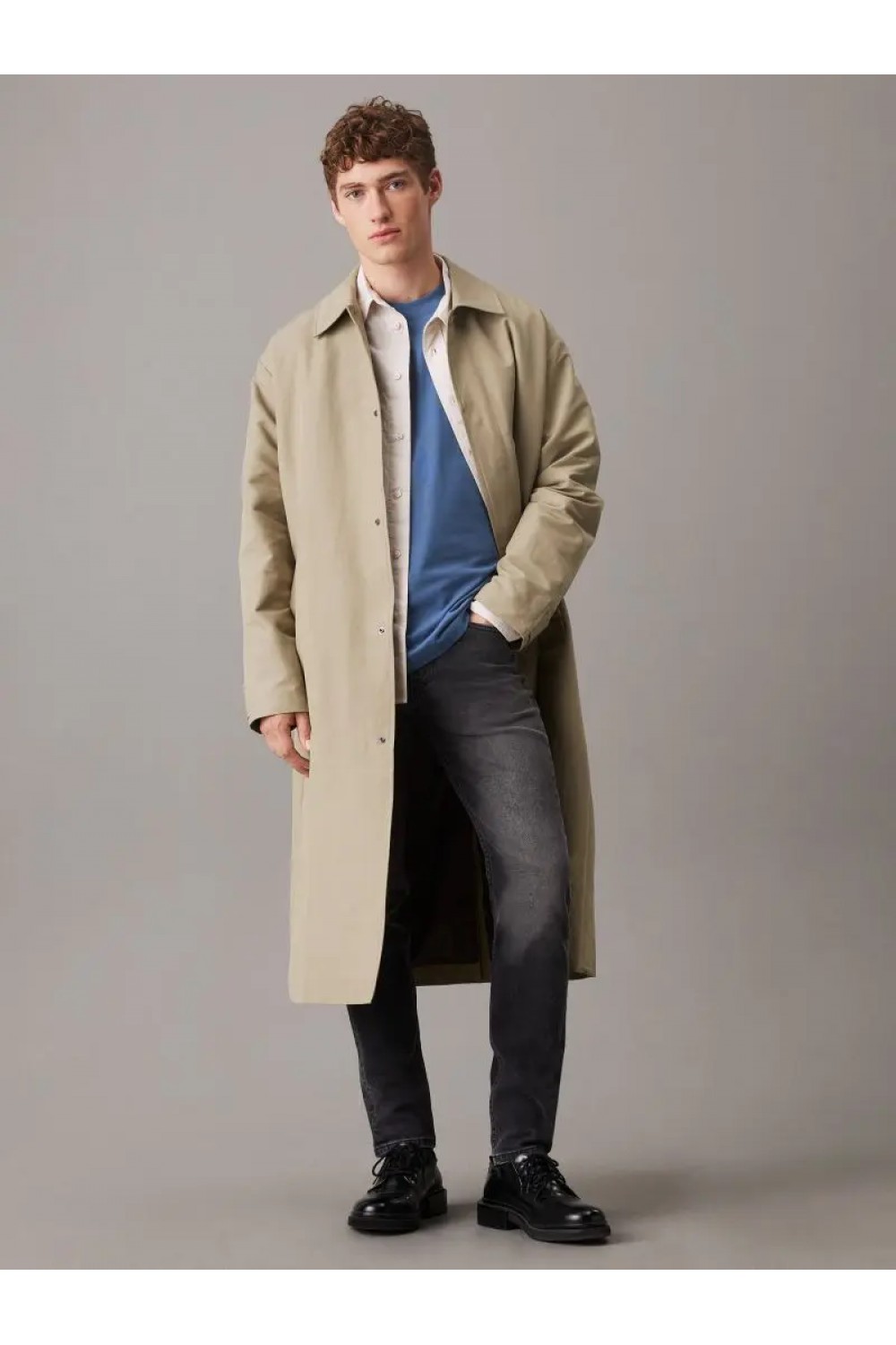 CALVIN KLEIN JEANS SLIM TAPERED JEANS DENIM BLACK J30J326532-1BY