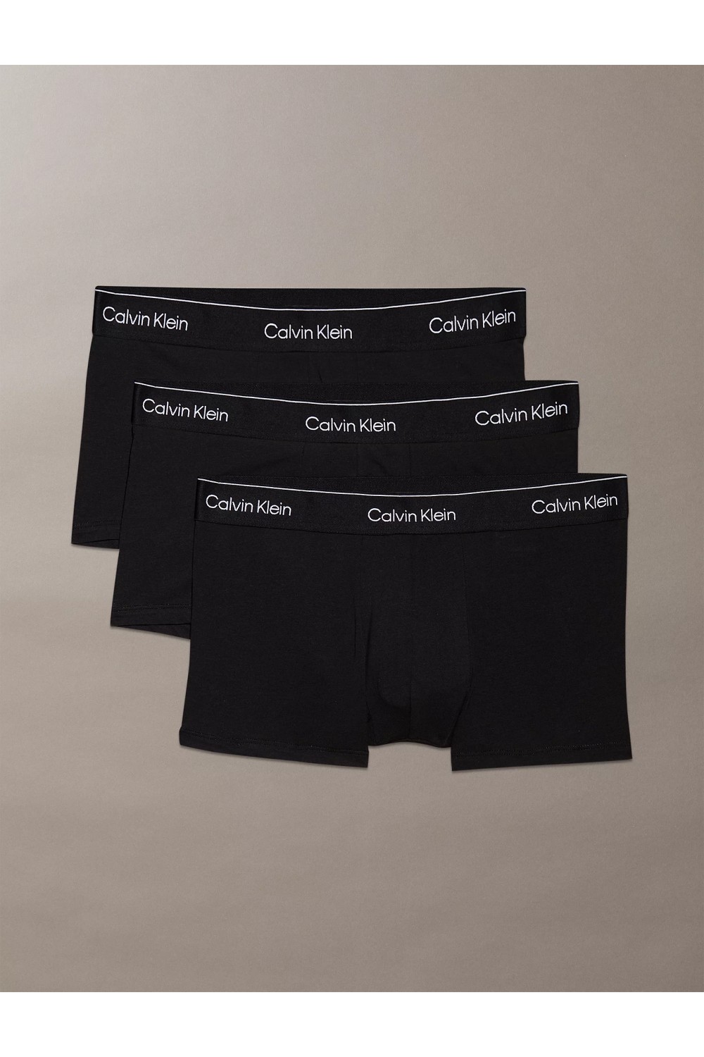 CALVIN KLEIN JEANS 3 PACK LOW RISE TRUNKS BLACK LV00NB4389-TM6