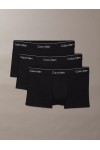 CALVIN KLEIN JEANS 3 PACK LOW RISE TRUNKS BLACK LV00NB4389-TM6