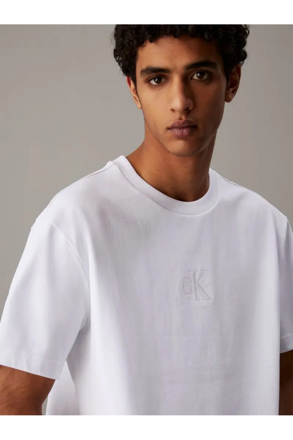CALVIN KLEIN JEANS T-SHIRT RELAXED BRILLIANT WHITE LV04RAB812-YAA