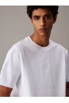 CALVIN KLEIN JEANS T-SHIRT RELAXED BRILLIANT WHITE LV04RAB812-YAA