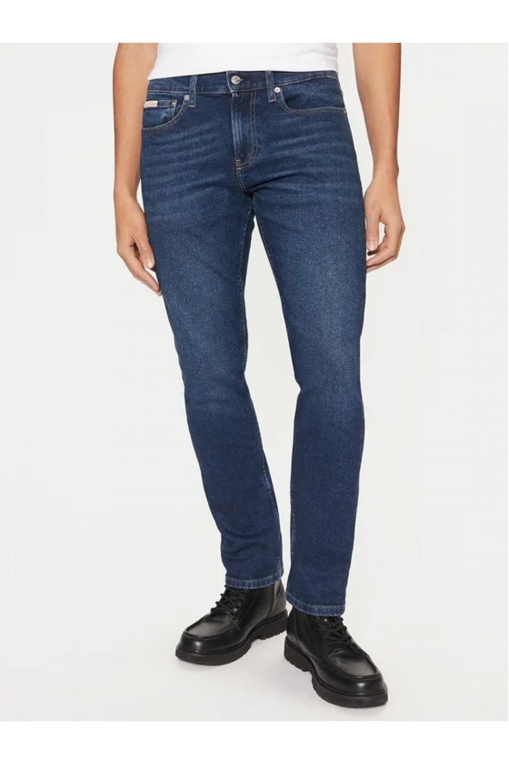 CALVIN KLEIN JEANS SLIM TAPERED JEANS DENIM DARK J30J326530-1BJ