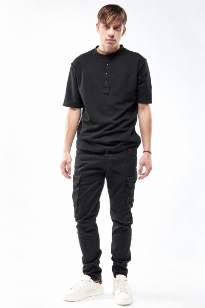 COVER JEANS BARI CARGO PANT BLACK M0187-33