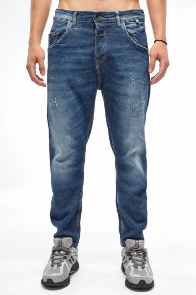 COVER JEANS CROPPED HIGH WAIST MONACO JEAN BLUE Q4494-33