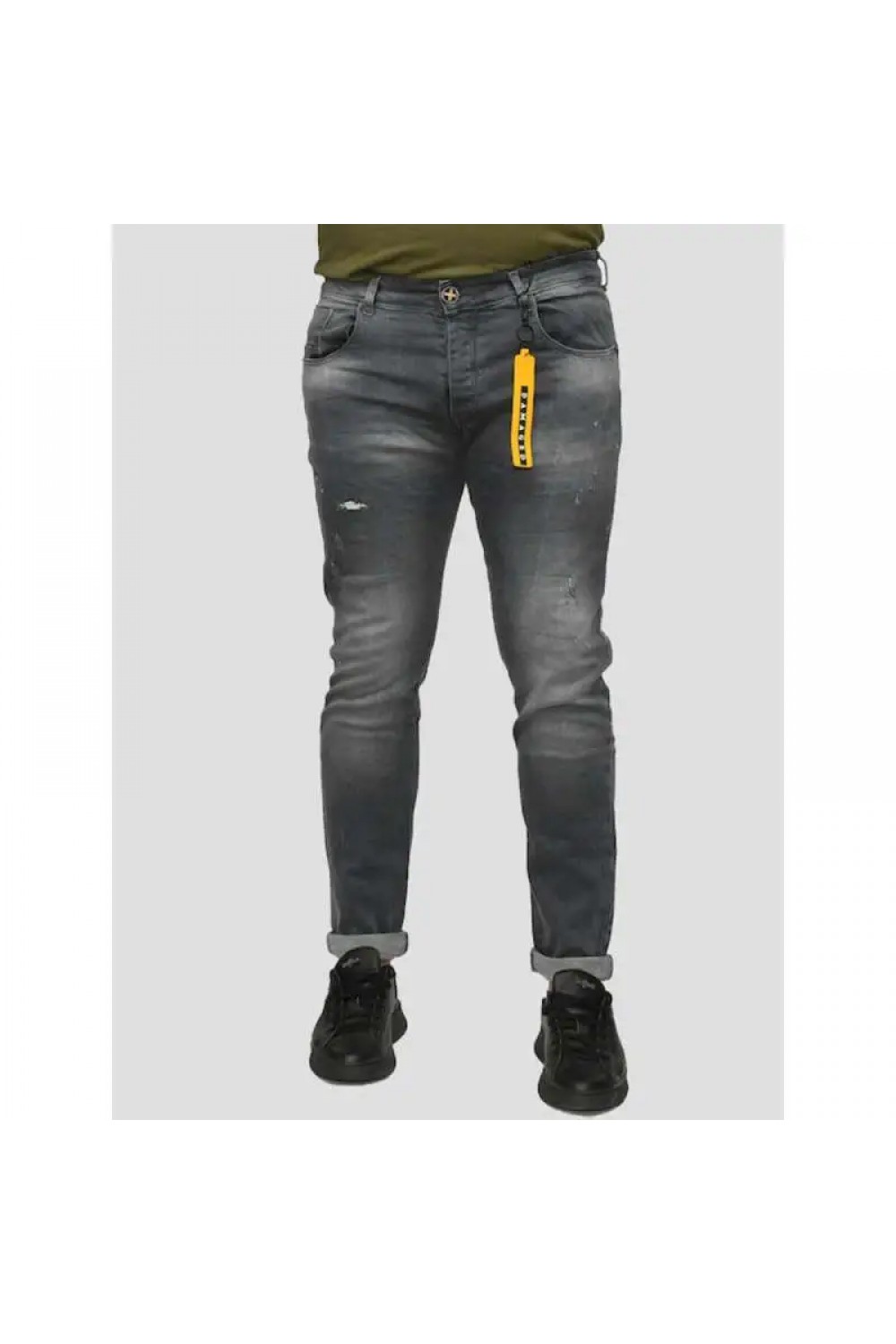 DAMAGED DENIM PANTS SLIM FIT DM12